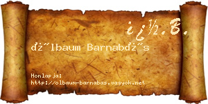 Ölbaum Barnabás névjegykártya